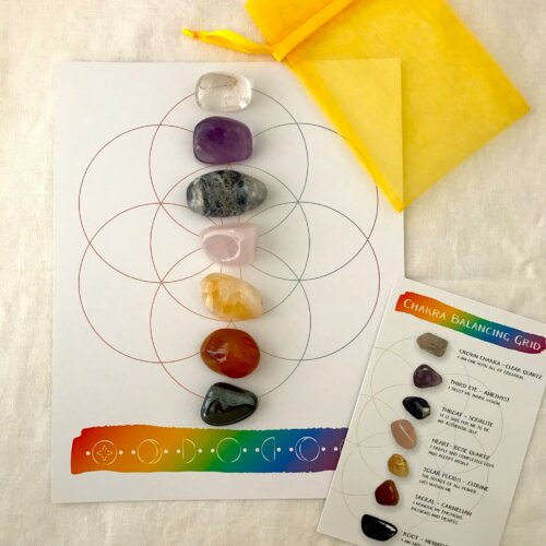 Chakra Balancing Crystal Grid Kit Yatzuri