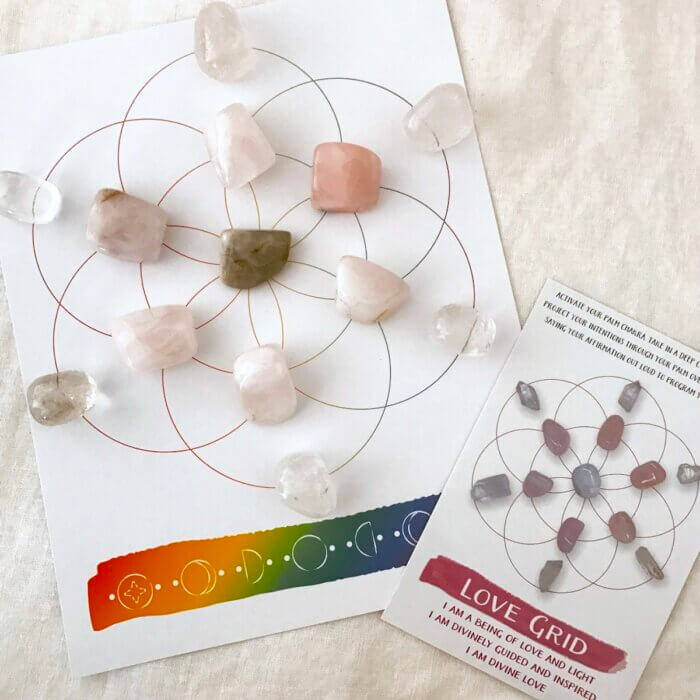 Love Crystal Grid kit