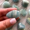 Aquamarine tumbled stone Yatzuri