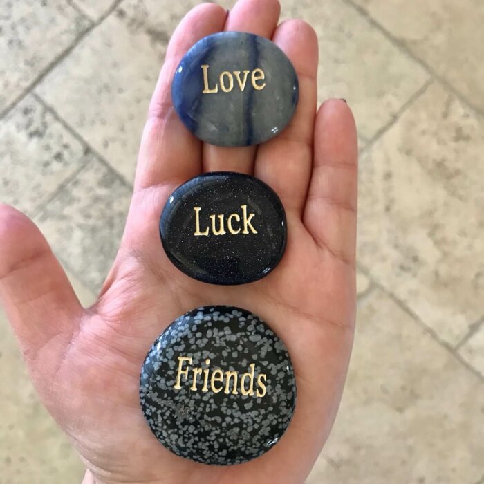Word Worry Stones Love Luck + Friends Yatzuri