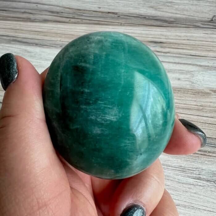 Amazonite Palm Stone - No. 318 - Yatzuri Shop