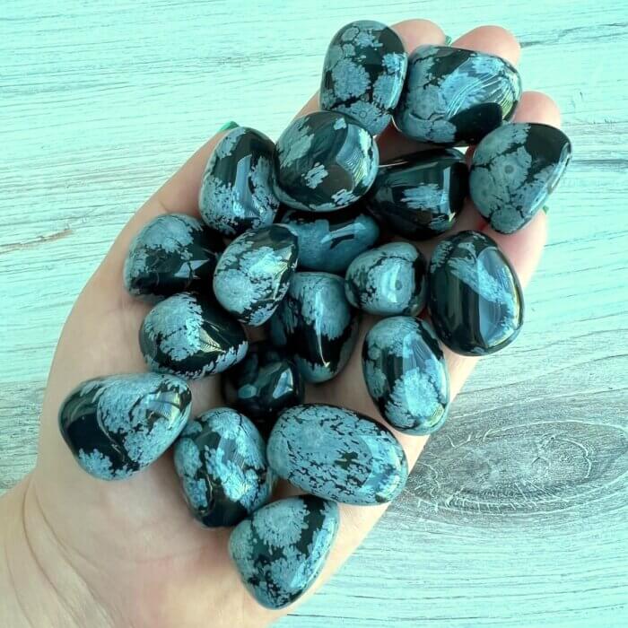 Snowflake Obsidian Tumbled Stones - Yatzuri