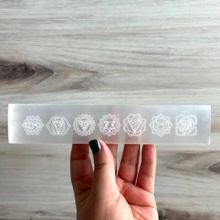 Chakra Selenite Wand - Image 2