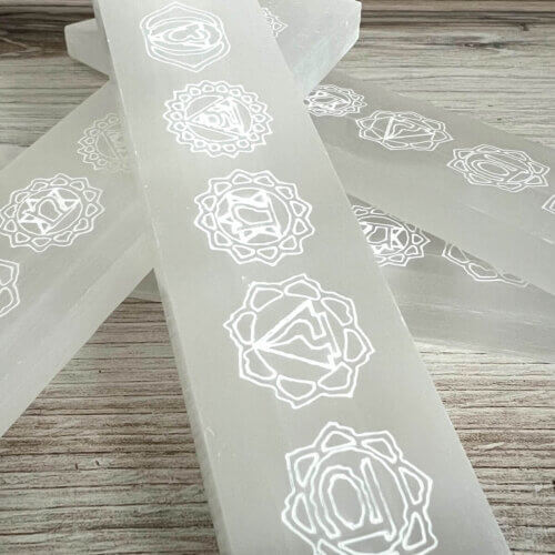 Chakra Selenite Wand - Yatzuri Shop