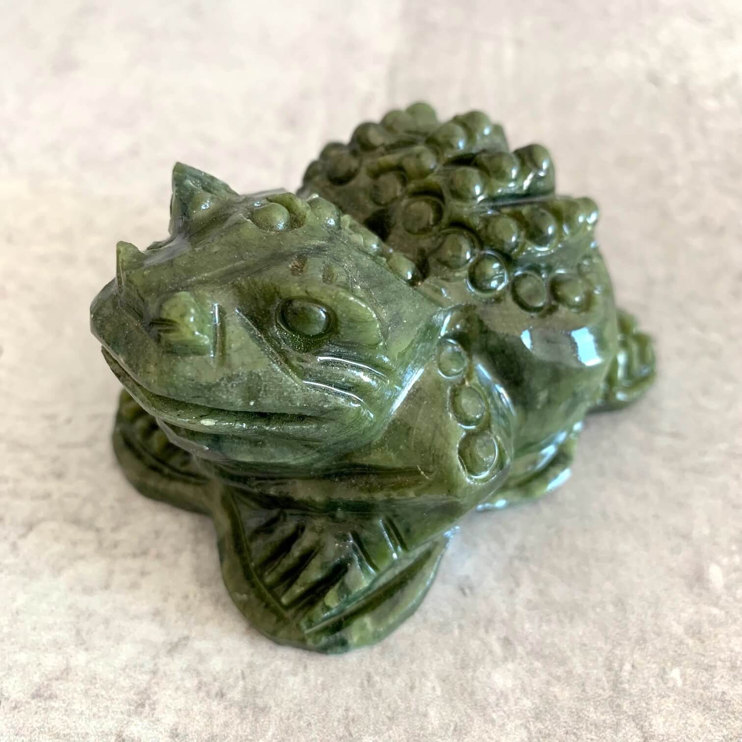 3.2 inch Jade Frog Yatzuri Shop