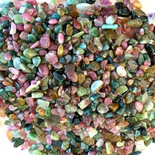 Rainbow Tourmaline Gemstone Chips Yatzuri