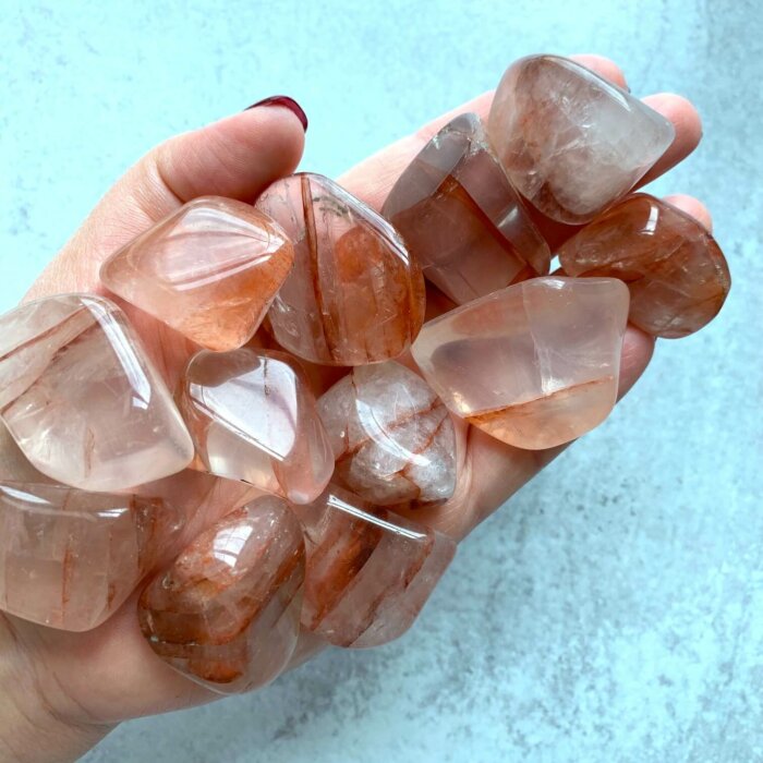 Hematoid Quartz Tumbled Stones Yatzuri Shop