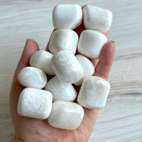 Scolecite Tumbled Stones - Yatzuri Shop