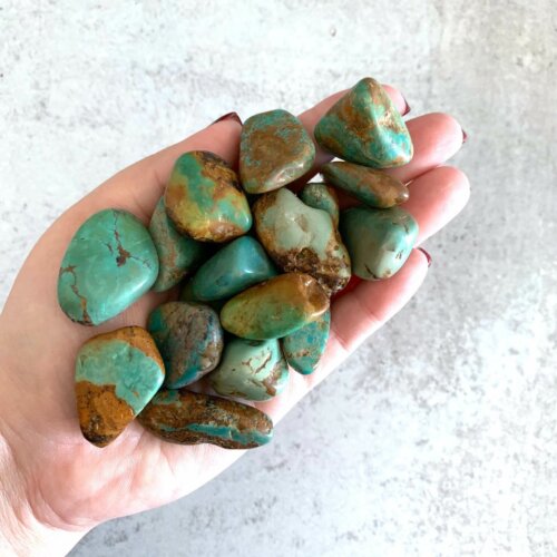 Green Turquoise Tumbled Stones Yatzuri Shop