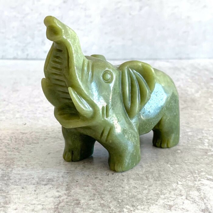 Small Jade Elephant Yatzuri Shop