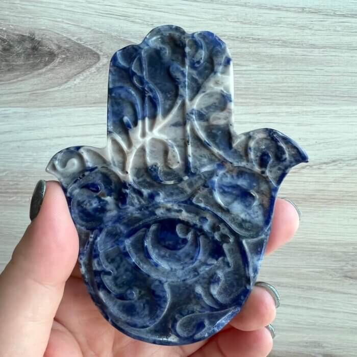 Sodalite Hamsa Hand - Yatzuri Shop