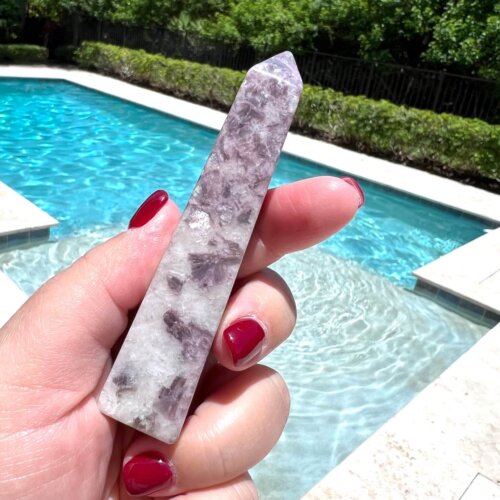 Lepidolite Obelisk - No. 283 - Yatzuri Online Shop
