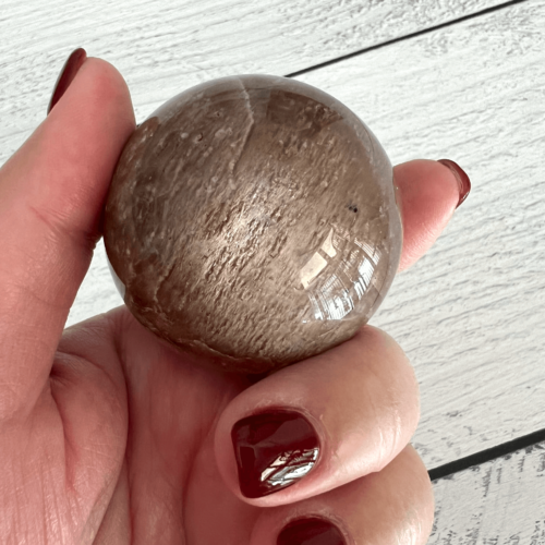 Sunstone Moonstone Sphere - No. 372 - Yatzuri Online Shop