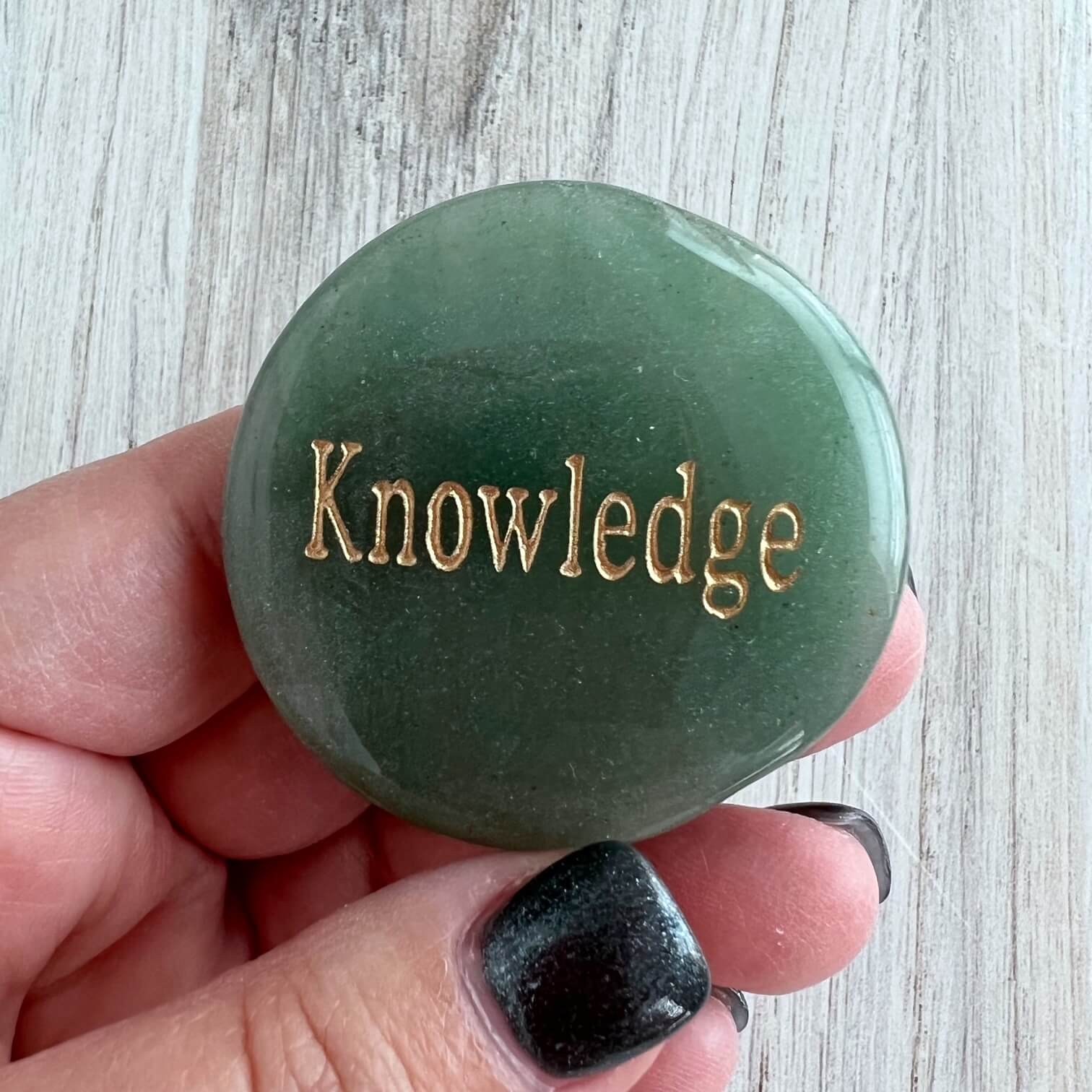 Green Aventurine Knowledge Stone - No. 148 - Yatzuri Shop
