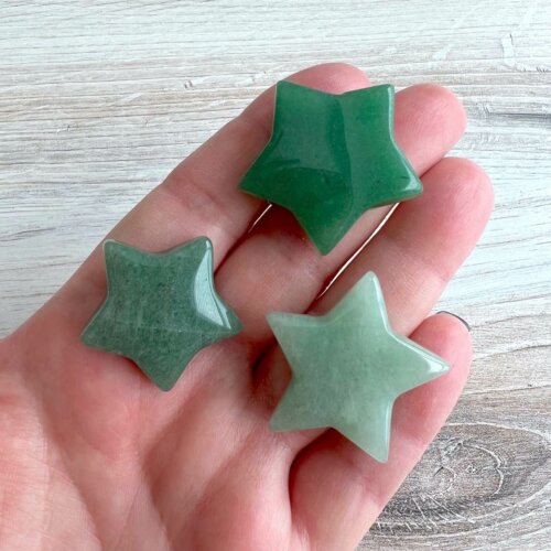 Green Aventurine Stars (Small) - No. 94 - Yatzuri Shop