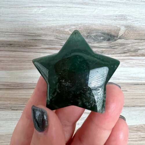 Moss Agate Star (Large) - No. 114 - Yatzuri Shop