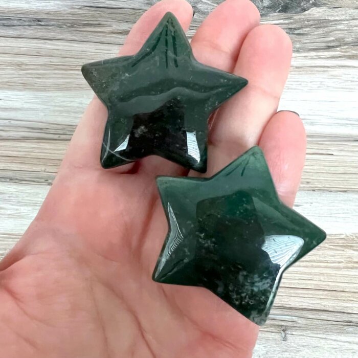 Moss Agate Star (Large) - No. 114 - Yatzuri Shop