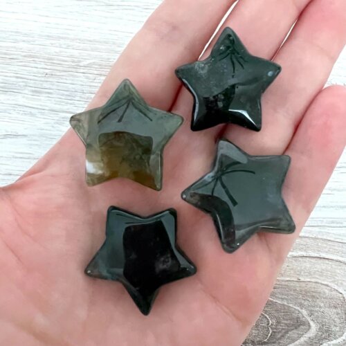 Moss Agate Stars - No. 113 - Yatzuri Shop