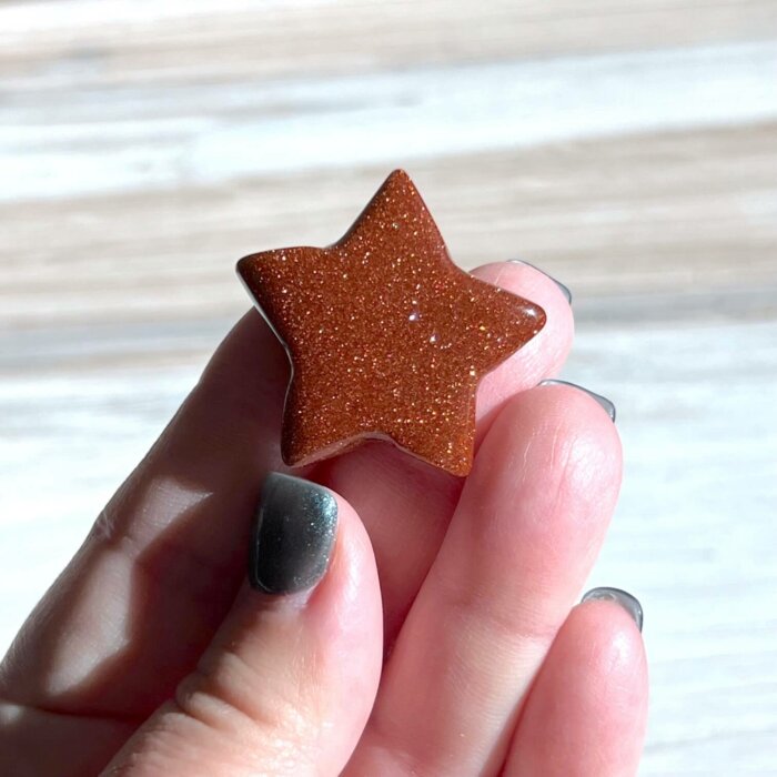 Red Goldstone Star (Small) - Yatzuri Shop