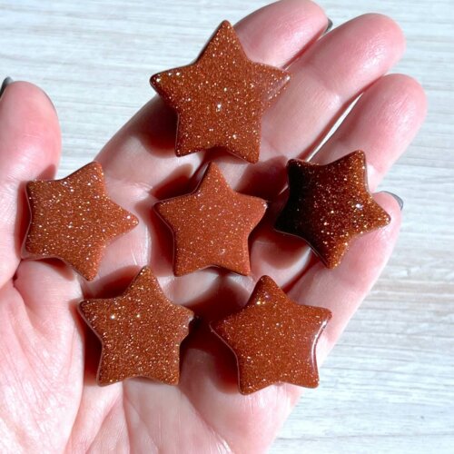 Red Goldstone Stars (Small) - No. 87 - Yatzuri Shop