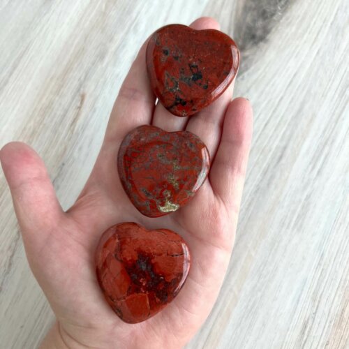 Red Jasper Hearts - No. 165 - Yatzuri Shop