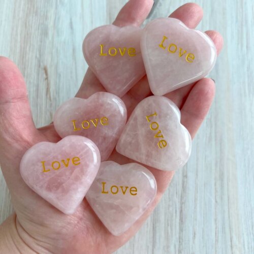 Rose Quartz Love Hearts - No. 84 - Yatzuri Shop