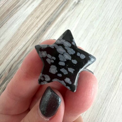 Snowflake Obsidian Star (Small) - No. 52 - Yatzuri Shop