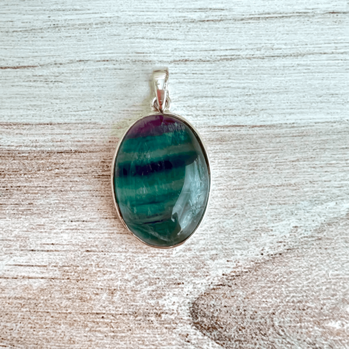 Rainbow Fluorite Pendant - No. 165 - Yatzuri