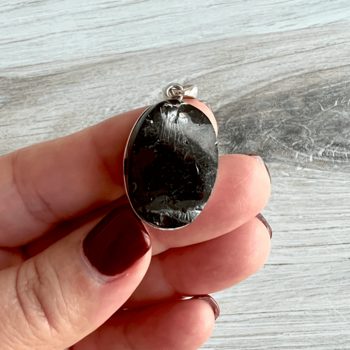 Shungite Pendant - No. 386 - Yatzuri Shop