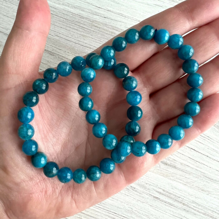 Blue Apatite Bracelet - No. 255 - Yatzuri Shop