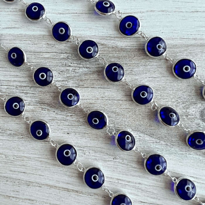 Dark Blue Evil Eye Bracelets - No. 123 - Yatzuri Shop