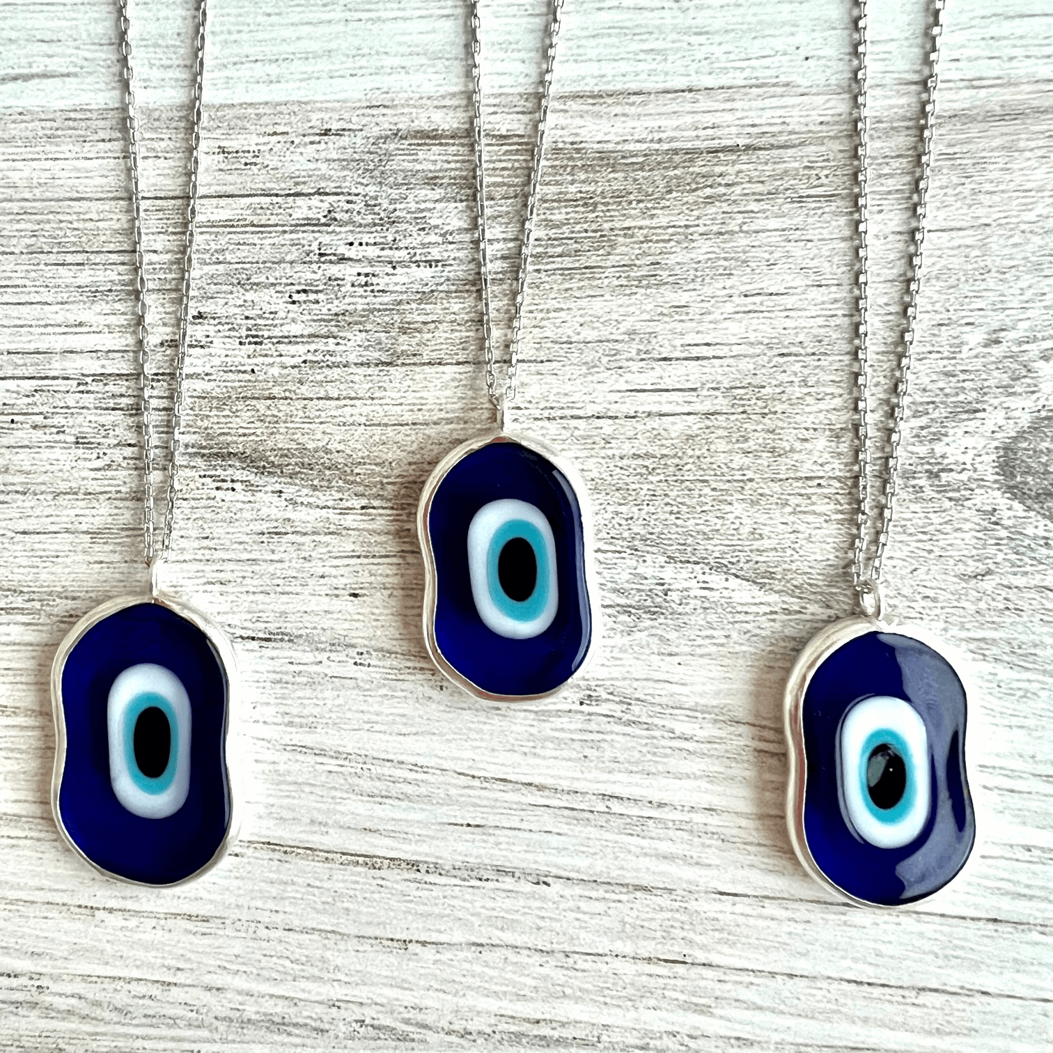 Dark Blue Evil Eye Necklaces - Yatzuri Shop