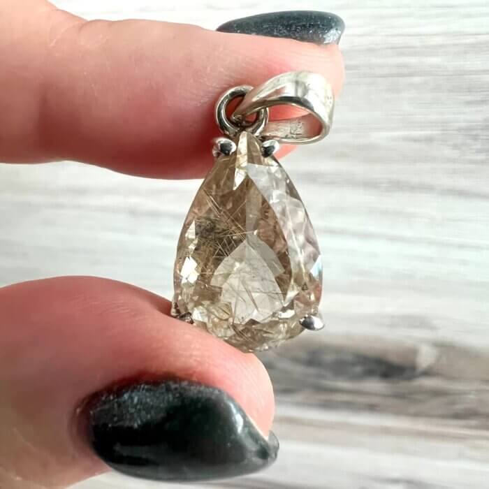 Rutilated Quartz Pendant - No. 360 - Yatzuri