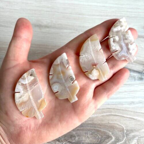 Flower Agate Leafs - No. 125 - Yatzuri