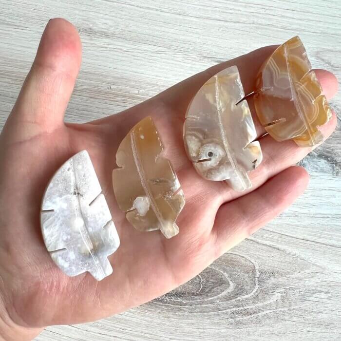 Flower Agate Leafs - No. 125 - Yatzuri Shop