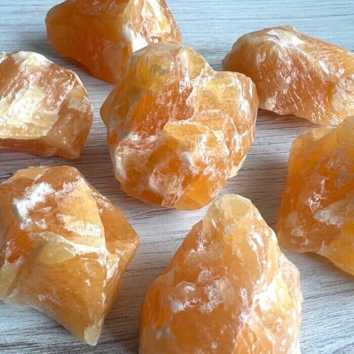 Rough Orange Calcite - No. 142 - Yatzuri