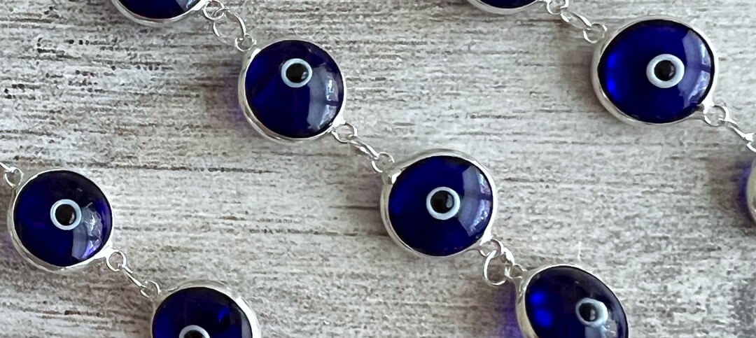 Dark Blue Evil Eye Bracelets Live Gem Show