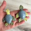 Angelite & Serpentine Sea Turtle - No. 7 - Yatzuri