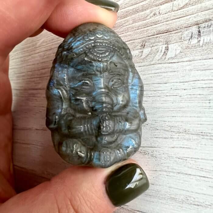 Labradorite Baby Ganesha - No. 280 - Yatzuri Shop