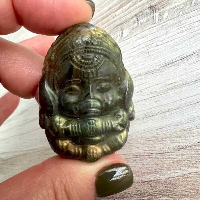 Labradorite Baby Ganesha - Yatzuri Shop