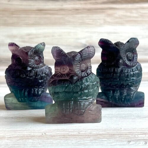 Fluorite Owl - No. 225 - Yatzuri Shop