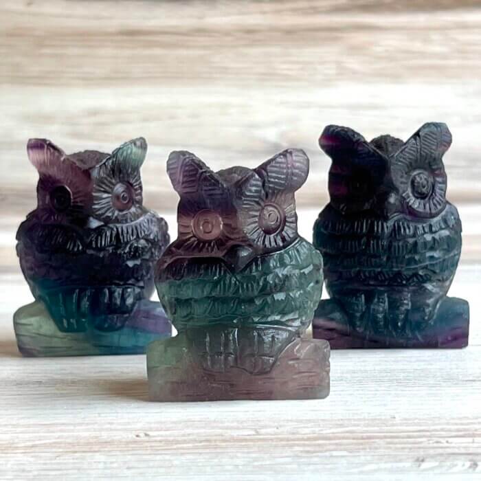 Fluorite Owl - No. 225 - Yatzuri Shop